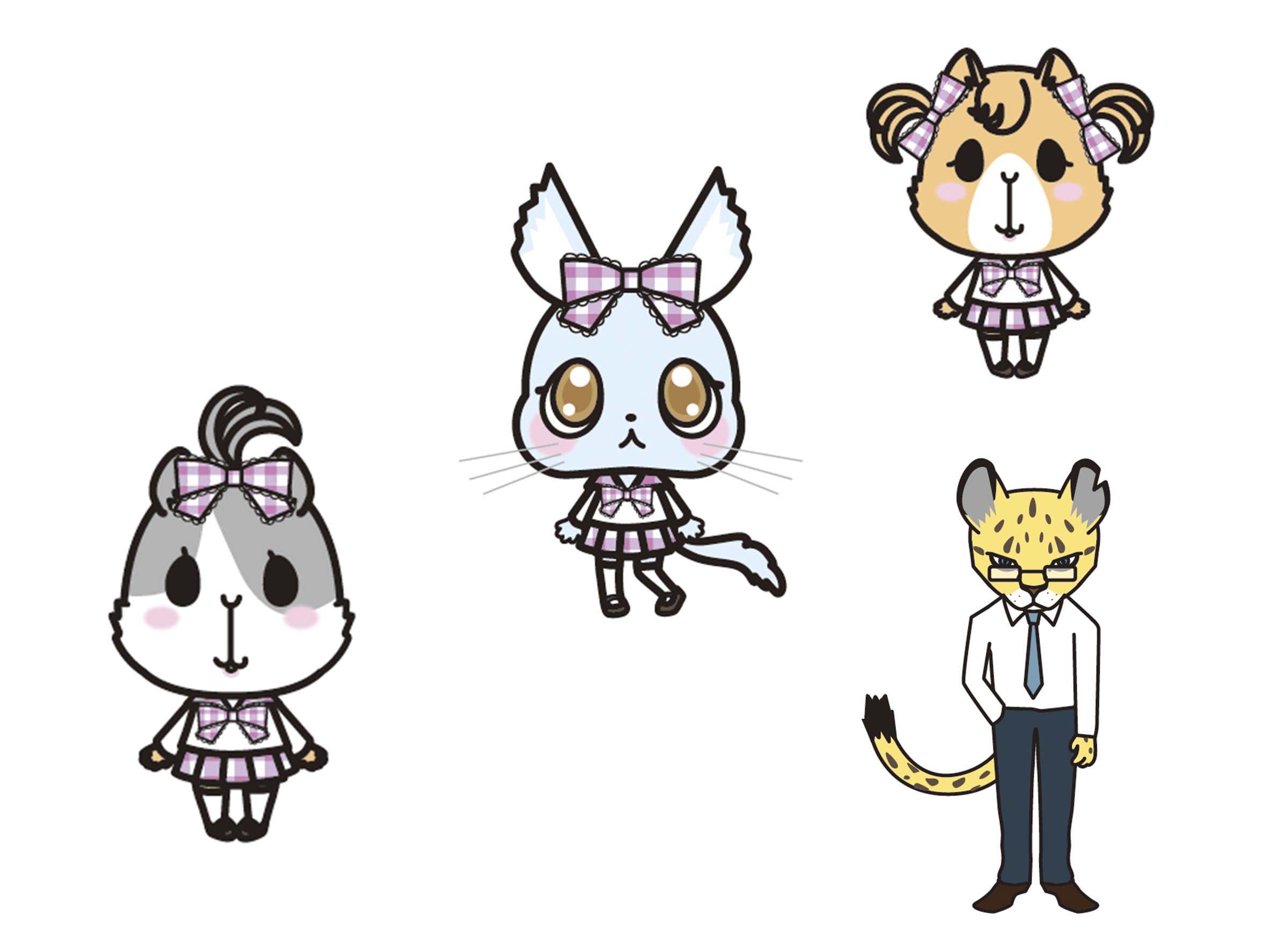 「OTMGirls」ことマナカ、ミギー、ヒダリン